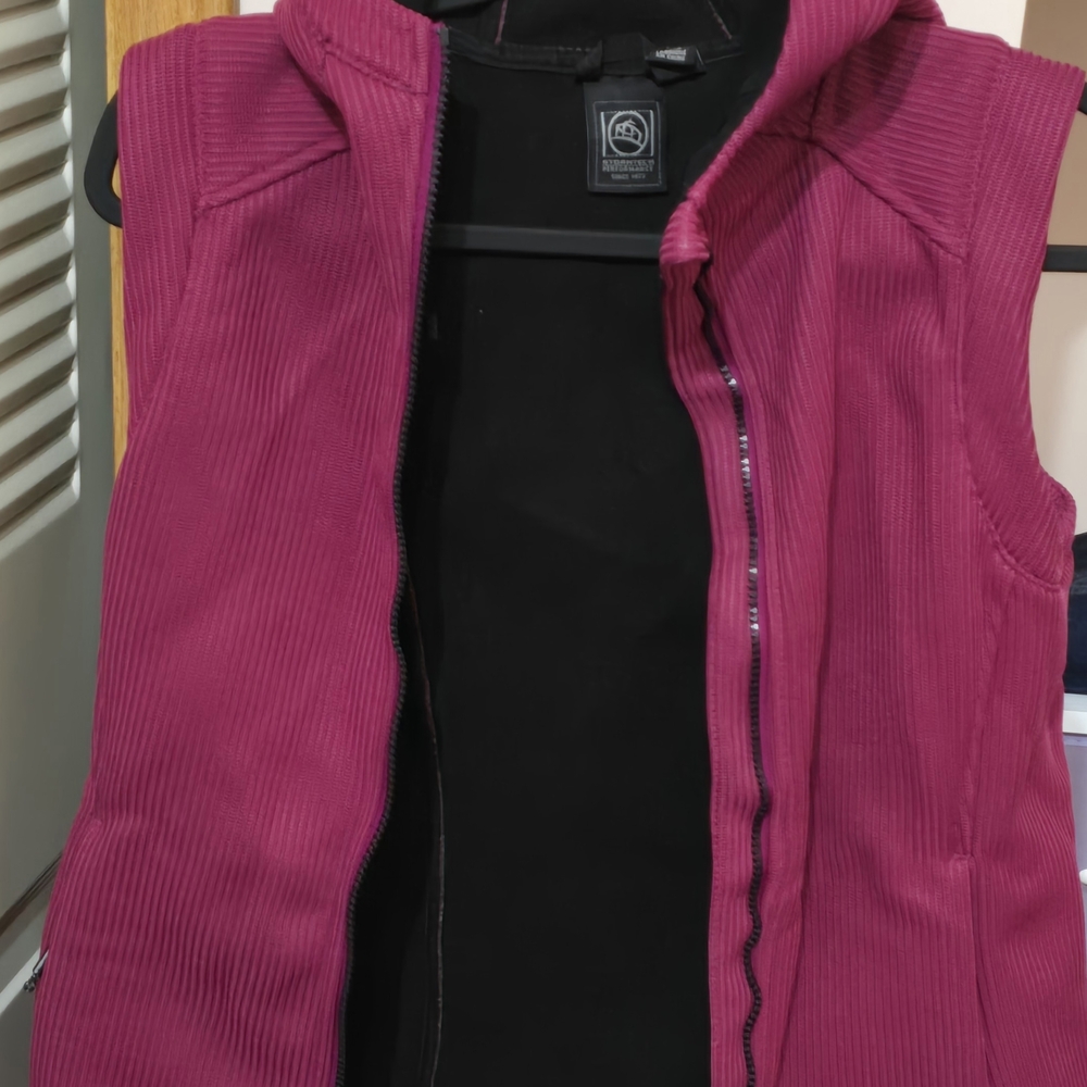 Women's Fuchsia Hooded Vest